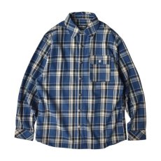 画像1: Shaka Wear Plaid Flannel Overshirts - Blue (1)