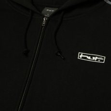 画像4: HUF Stretch Full Zip Hoodie - Black (4)