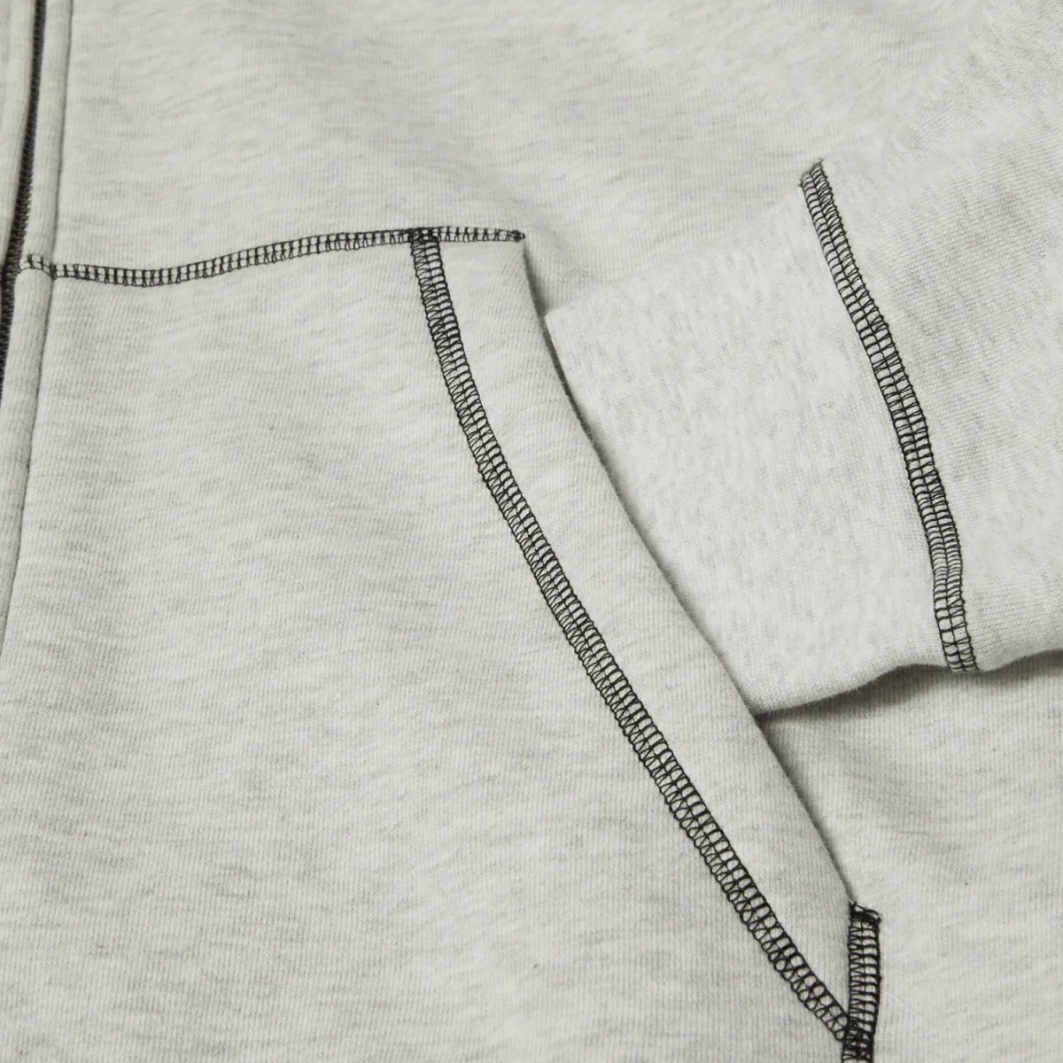 画像4: HUF Stretch Full Zip Hoodie - Ash (4)