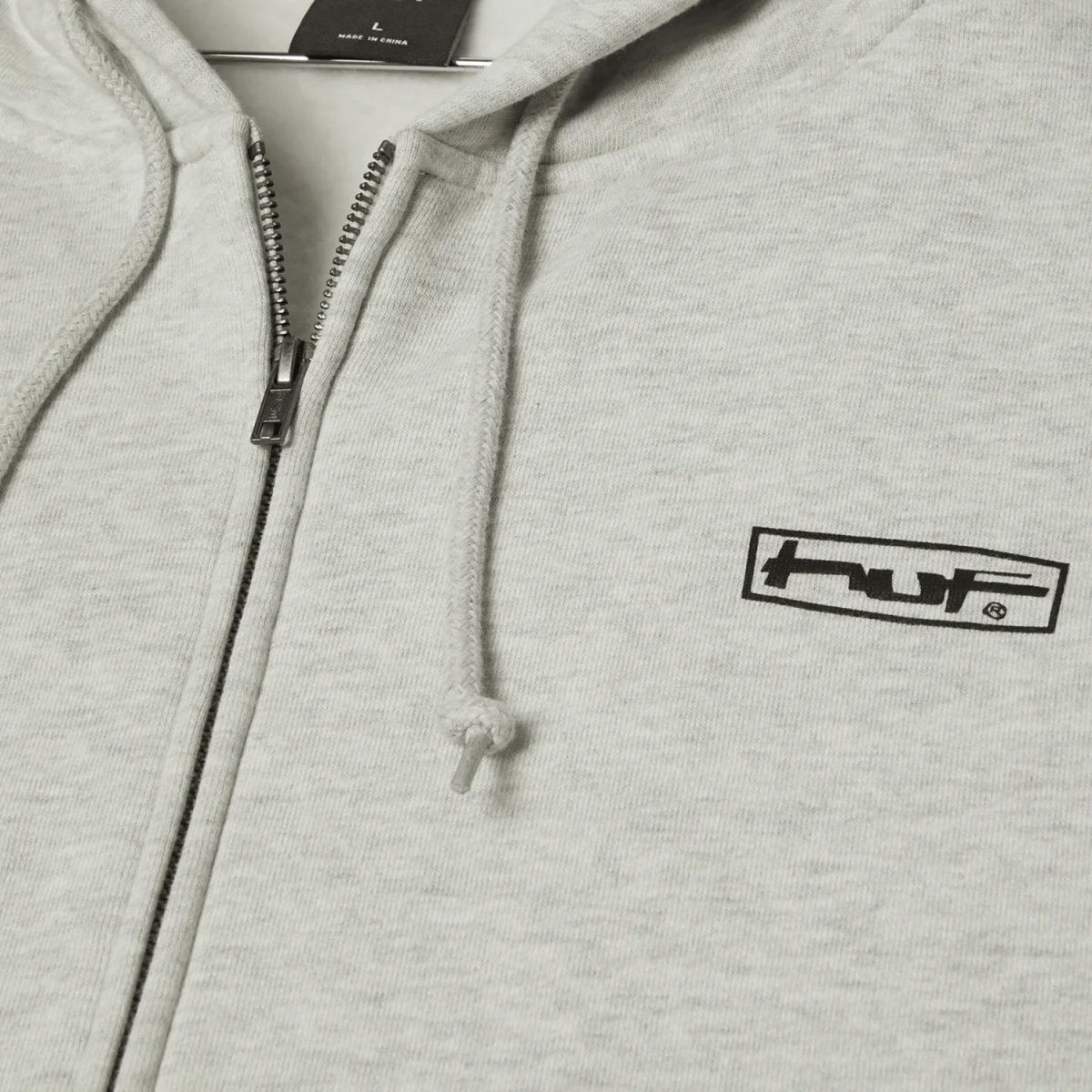 画像3: HUF Stretch Full Zip Hoodie - Ash (3)