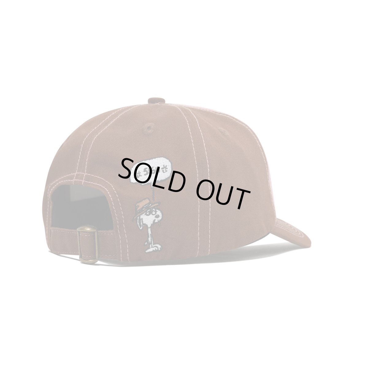画像2: Butter Goods x Peanuts Spike 5panel Cap - Brown / Light Pink (2)