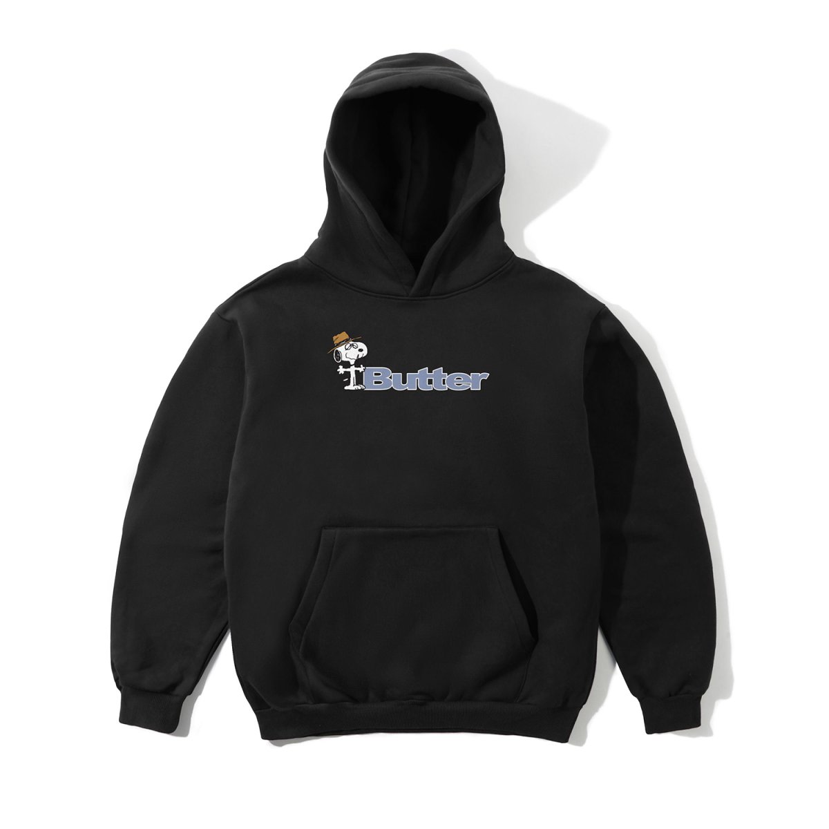 画像1: Butter Goods x Peanuts Spike Logo Pullover Hood - Black (1)