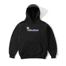 画像1: Butter Goods x Peanuts Spike Logo Pullover Hood - Black (1)