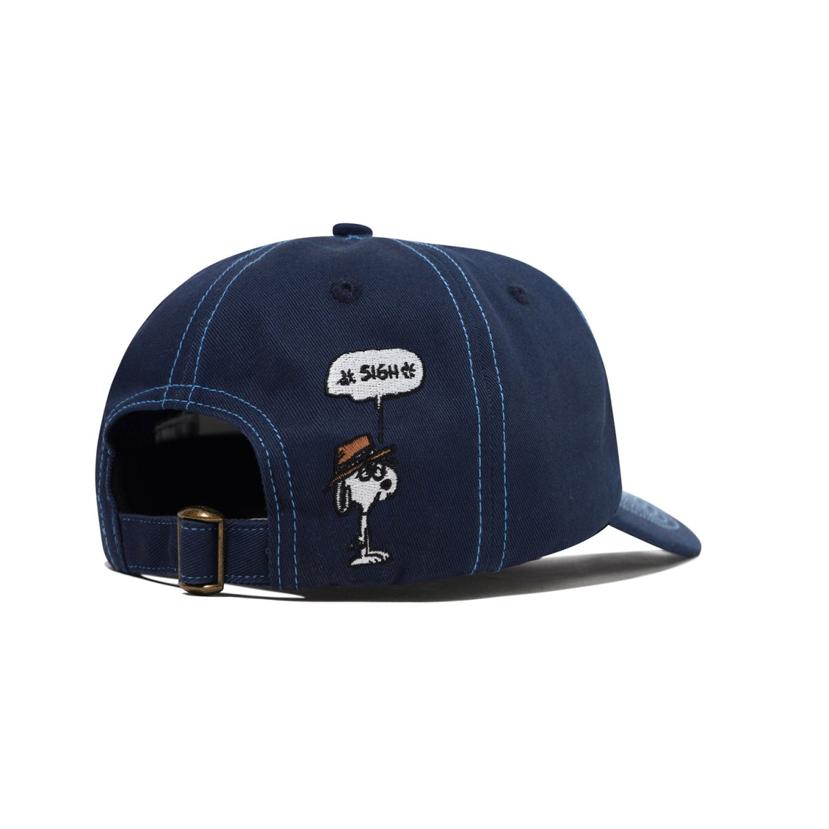 画像2: Butter Goods x Peanuts Spike 5panel Cap - Navy / Light Blue (2)
