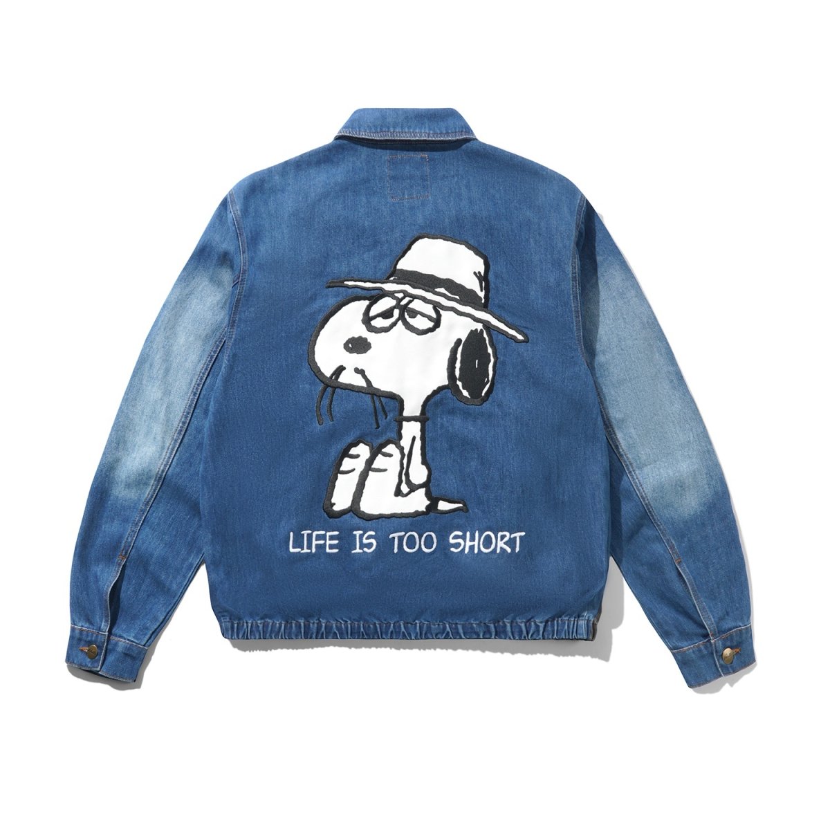 画像2: Butter Goods x Peanuts Spike Jacket - Distressed Indigo (2)