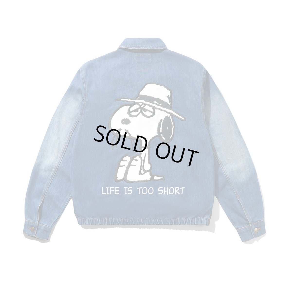 画像2: Butter Goods x Peanuts Spike Jacket - Distressed Indigo (2)