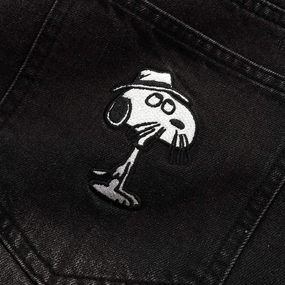 画像4: Butter Goods x Peanuts Spike Denim Jeans - Faded Black (4)