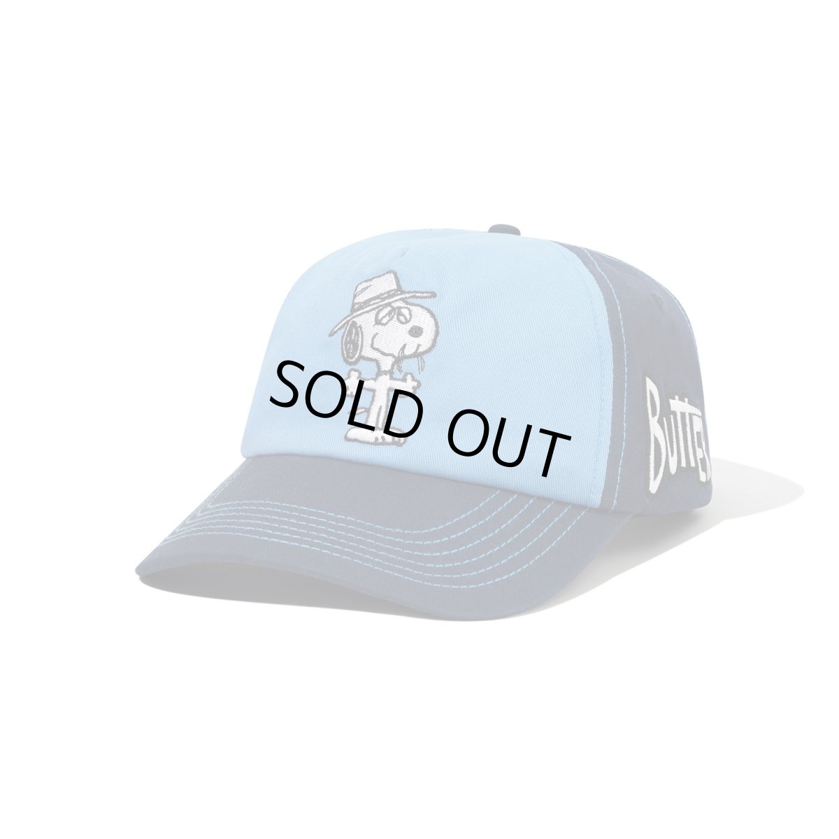 画像1: Butter Goods x Peanuts Spike 5panel Cap - Navy / Light Blue (1)