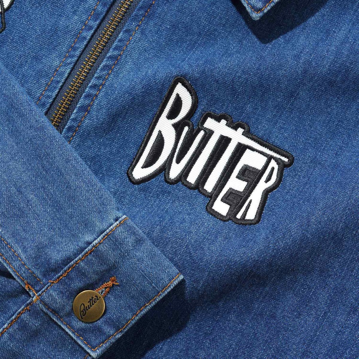 画像3: Butter Goods x Peanuts Spike Jacket - Distressed Indigo (3)