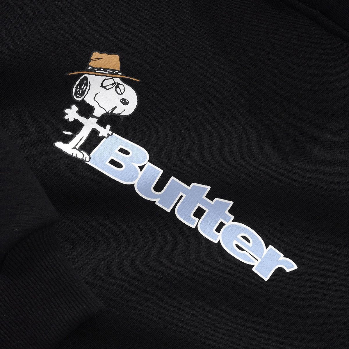 画像2: Butter Goods x Peanuts Spike Logo Pullover Hood - Black (2)