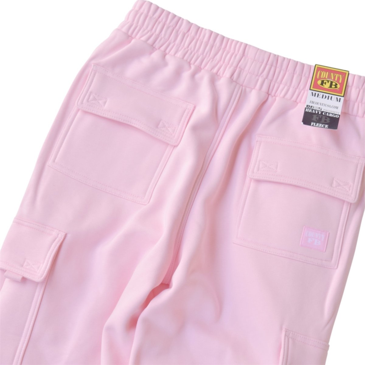 画像3: FB County Baggy Cargo Sweatpants - Baby Pink (3)