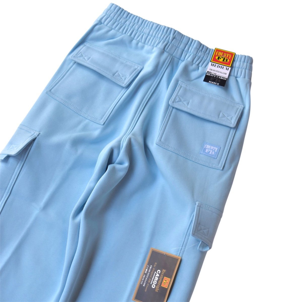画像3: FB County Baggy Cargo Sweatpants - Baby Blue (3)