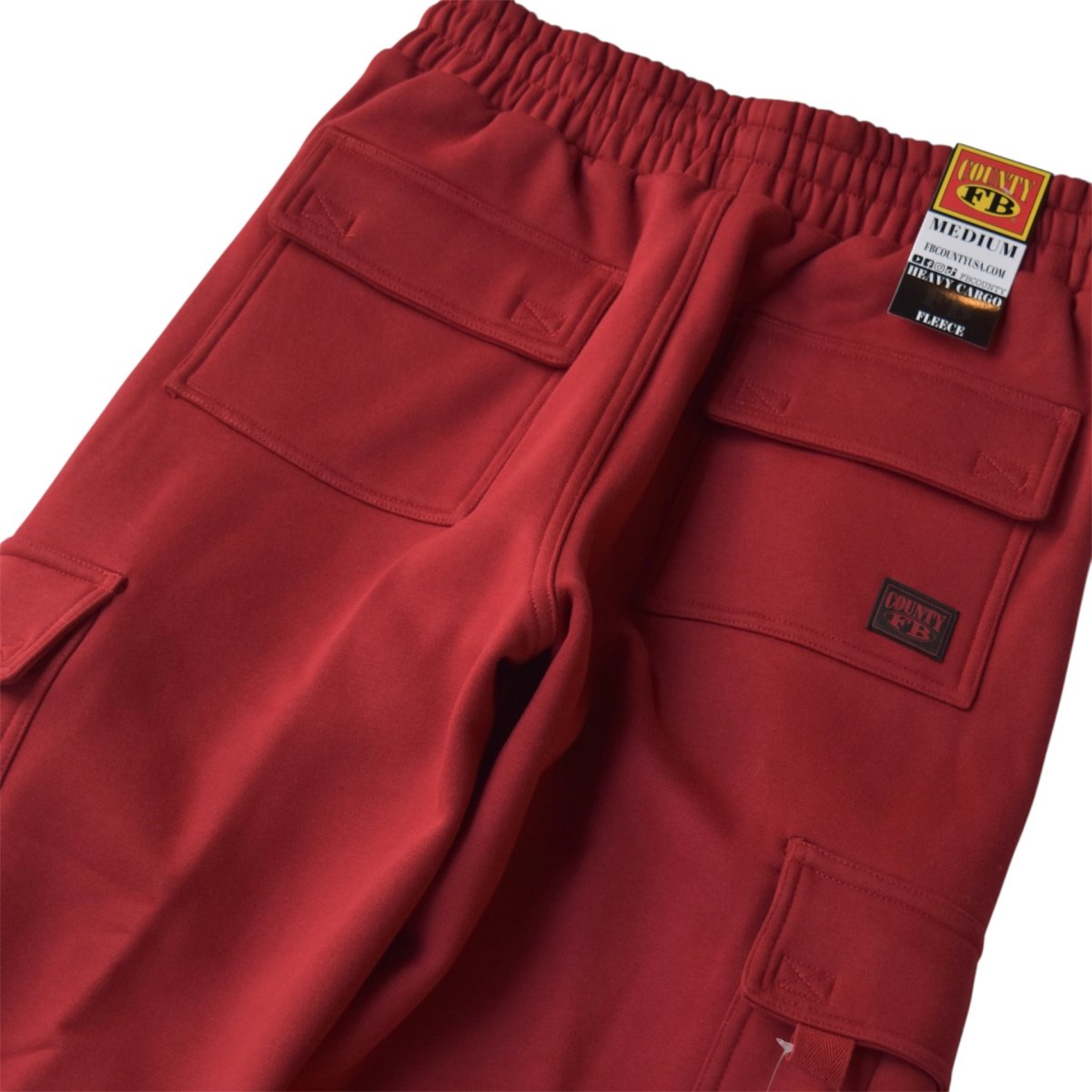 画像3: FB County Baggy Cargo Sweatpants - Blood (3)