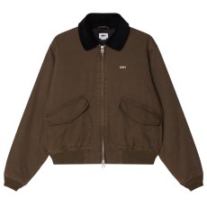 画像1: OBEY Fade Wash CWU Jacket - Wren Faded Wash (1)