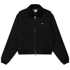 画像1: OBEY Fade Wash CWU Jacket - Black Faded Wash (1)