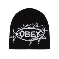 画像1: OBEY Scram Beanie - Black (1)