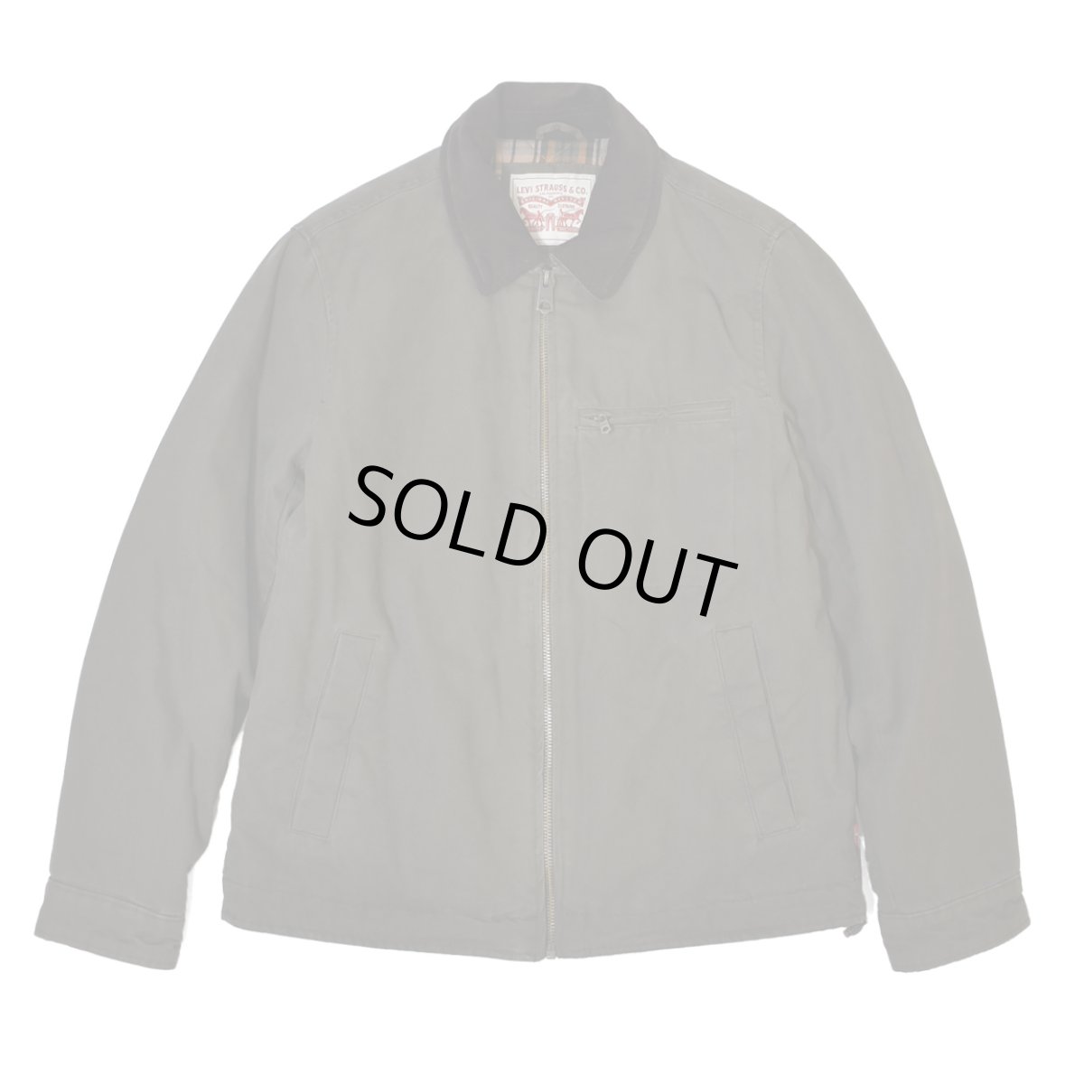 画像1: Levi's Washed Cotton Jacket - Olive (1)