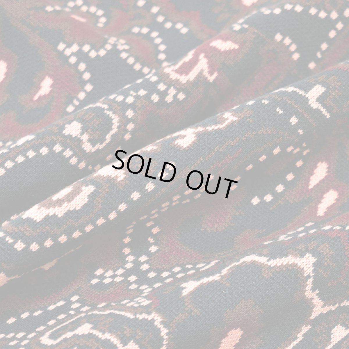 画像4: RAWDRIP Original Cotton Paisley Sweater - Moss GreenｘMaroon (4)