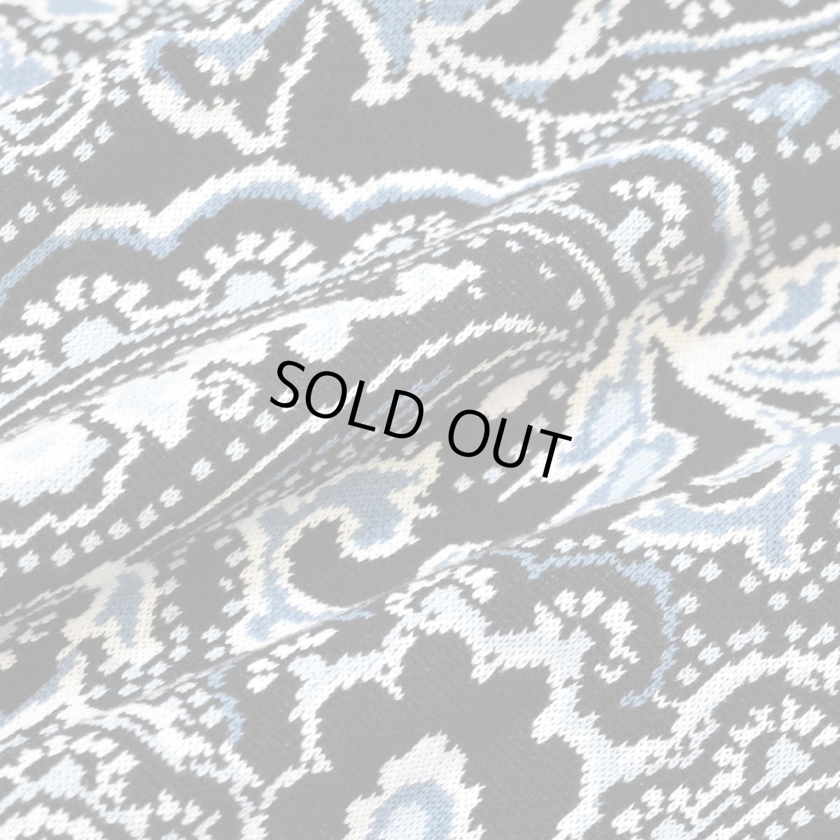 画像4: RAWDRIP Original Cotton Paisley Sweater - BlackｘBlue (4)