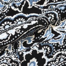 画像4: RAWDRIP Original Cotton Paisley Sweater - BlackｘBlue (4)