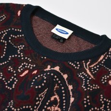 画像3: RAWDRIP Original Cotton Paisley Sweater - Moss GreenｘMaroon (3)