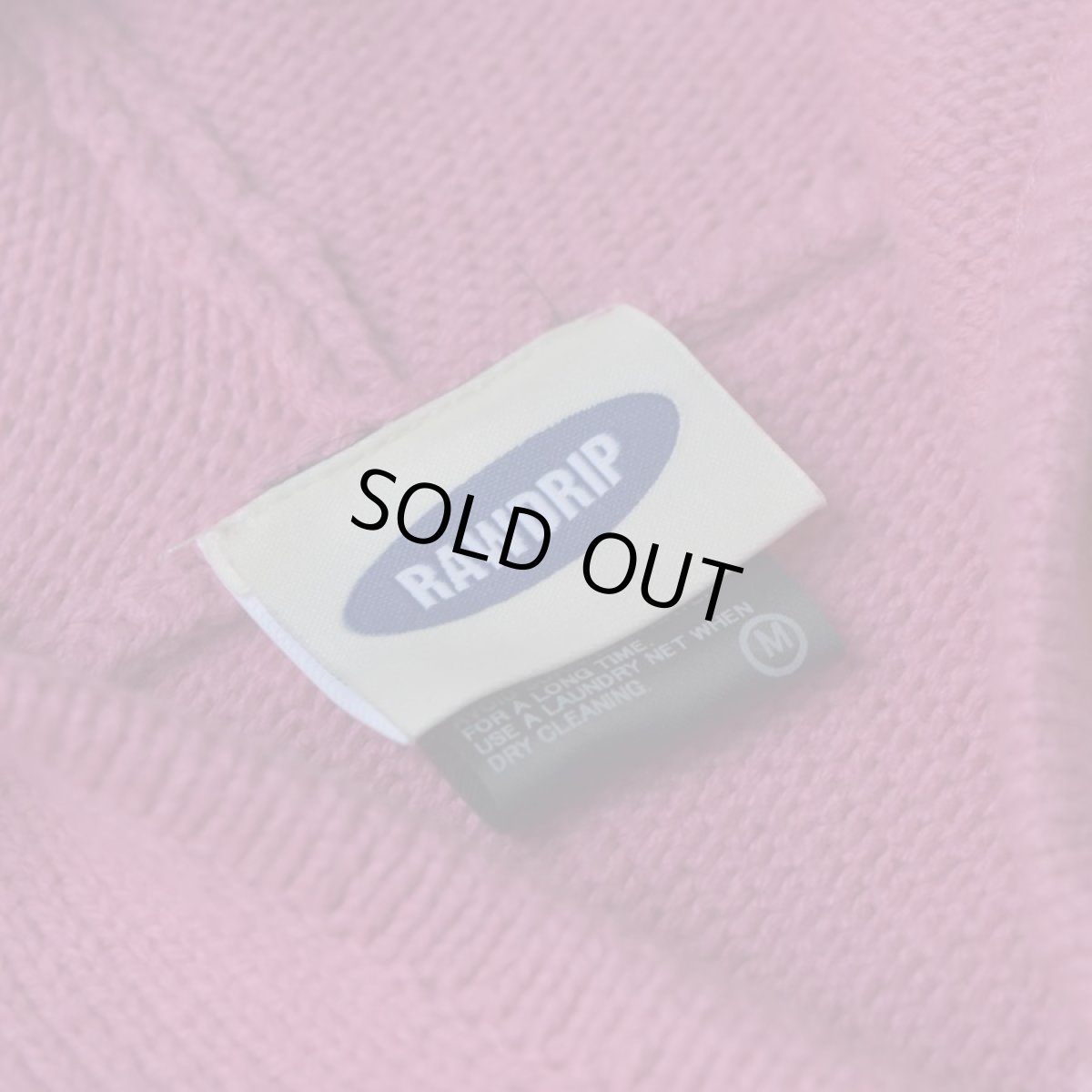 画像2: RAWDRIP Original Double Zip Cotton Knit Hoodie - Fade Pink (2)