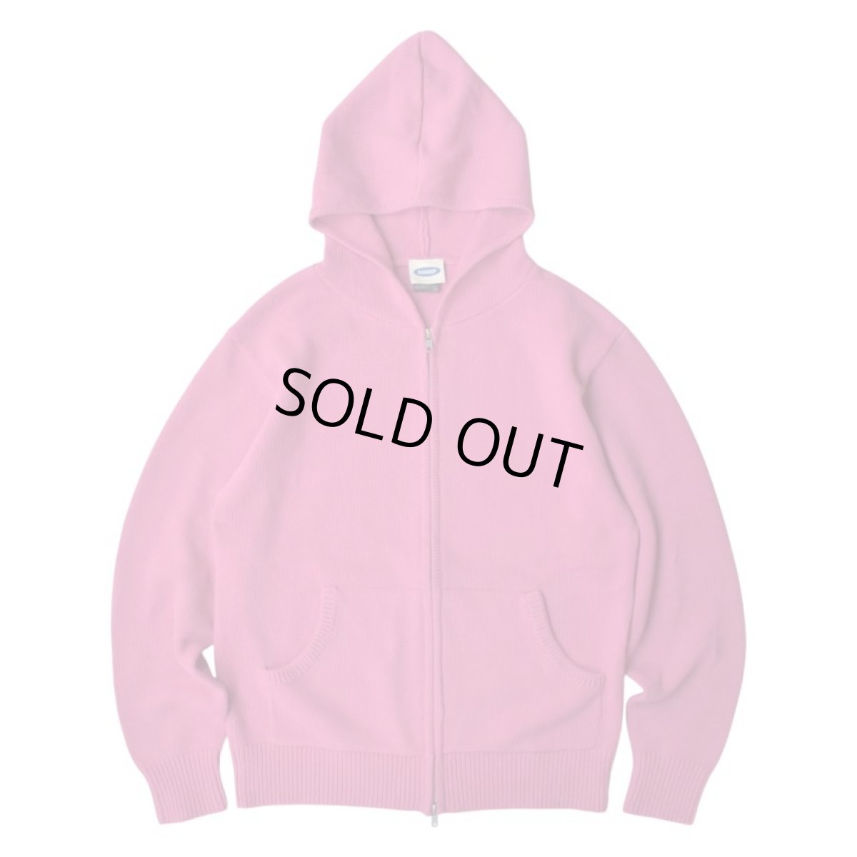 画像1: RAWDRIP Original Double Zip Cotton Knit Hoodie - Fade Pink (1)
