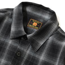画像2: FB County L/S Checker Flannel Shirts - BlackｘBlack (2)