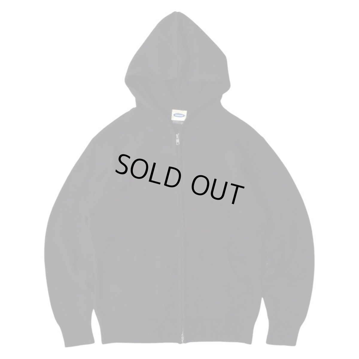 画像1: RAWDRIP Original Double Zip Cotton Knit Hoodie - Black (1)