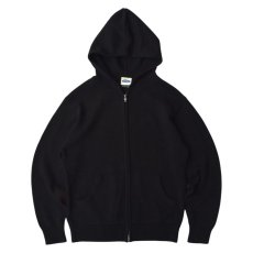 画像1: RAWDRIP Original Double Zip Cotton Knit Hoodie - Black (1)