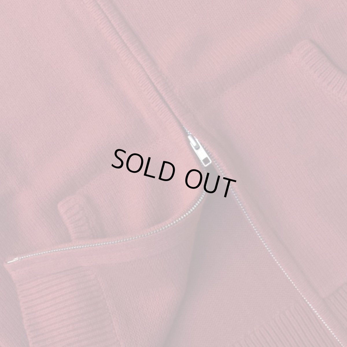 画像3: RAWDRIP Original Double Zip Cotton Knit Hoodie - Fade Red (3)