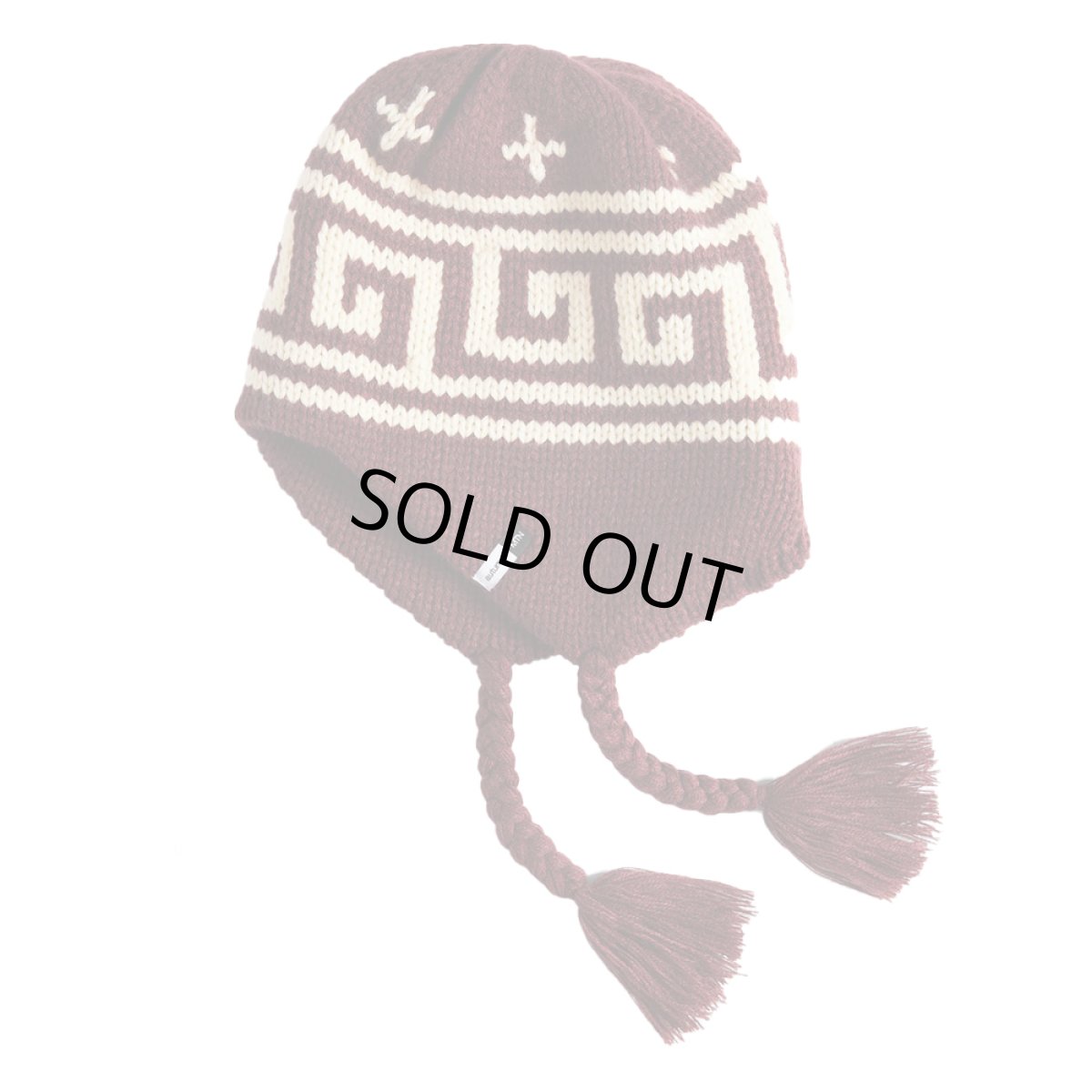 画像1: Autumn Niseko Ear Flap Beanie - Burgundy (1)