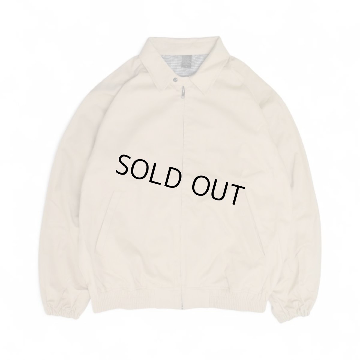 画像1: Beimar Cotton Houndstooth Drizzler Jacket - Khaki (1)