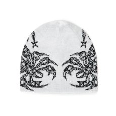 画像1: Corduroy No Regrets Reversible Beanie - White (1)
