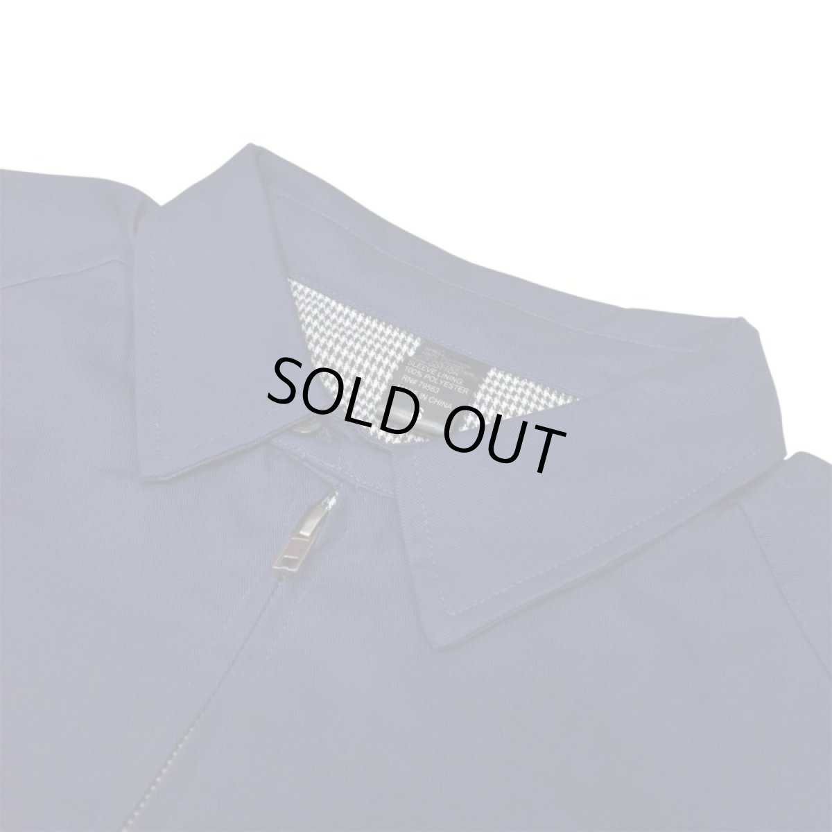 画像3: Beimar Cotton Houndstooth Drizzler Jacket - Navy (3)