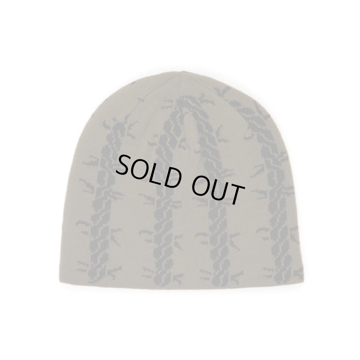 画像1: Corduroy Tribal Wire Reversible Beanie - BlackｘGreen (1)