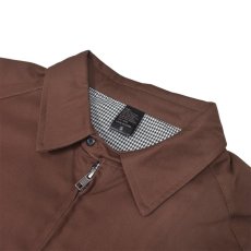 画像3: Beimar Cotton Houndstooth Drizzler Jacket - Brown (3)