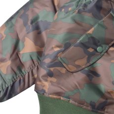 画像4: Rothco MA-1 Flight Jacket - Woodland Camo (4)