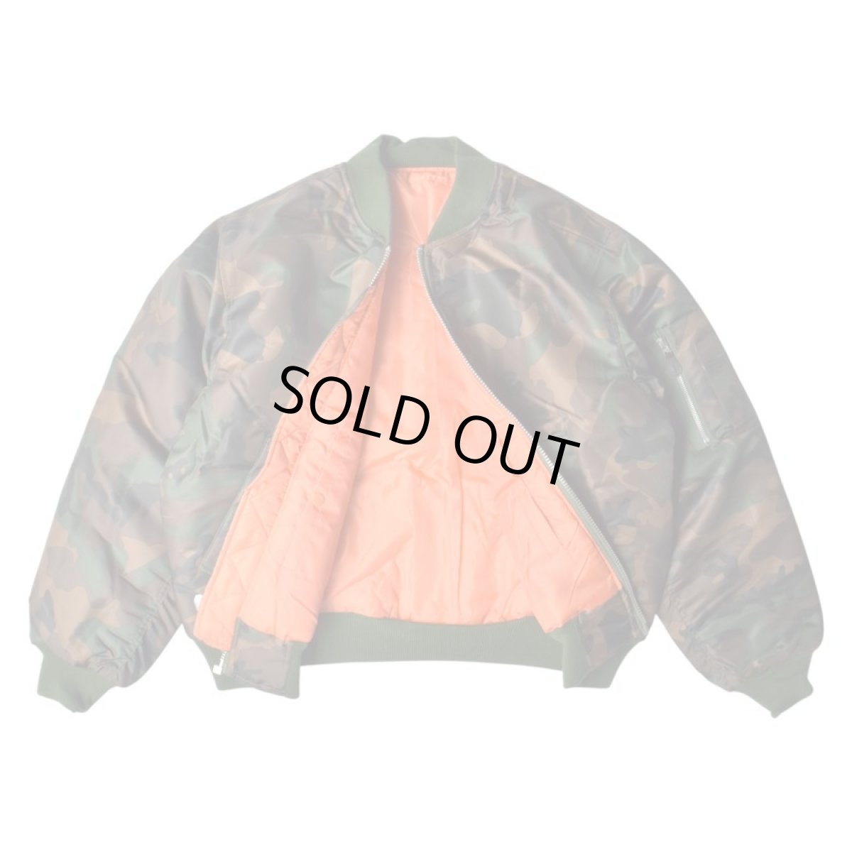 画像2: Rothco MA-1 Flight Jacket - Woodland Camo (2)