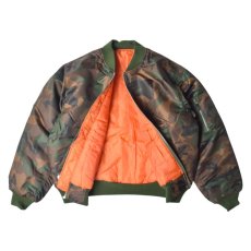 画像2: Rothco MA-1 Flight Jacket - Woodland Camo (2)
