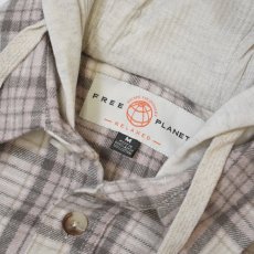 画像3: Free Planet Hooded Plaid Flannel Shirts - Pink Multi (3)