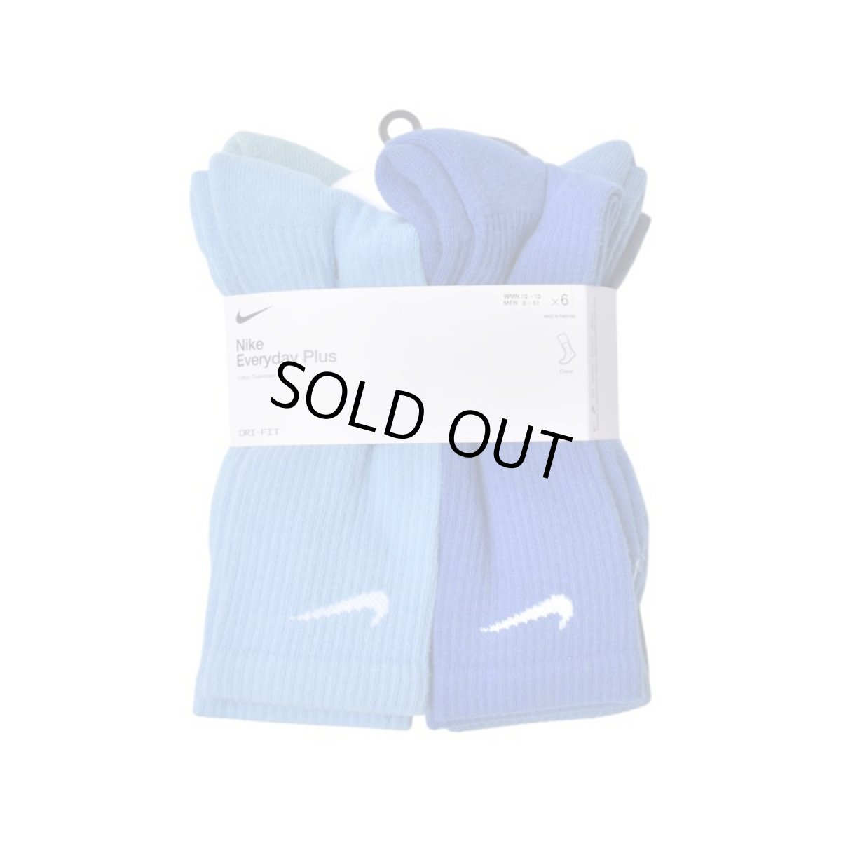 画像1: Nike Everyday Plus 6P Socks - Multi Blue (1)