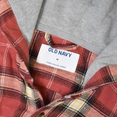 画像3: Old Navy Hooded Plaid Flannel Shirts - Sunset Orange (3)