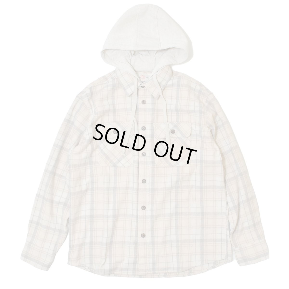 画像1: Free Planet Hooded Plaid Flannel Shirts - Natural Multi (1)