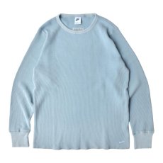 画像1: NIKE L/S Heavyweight Waffle Top - Blue (1)