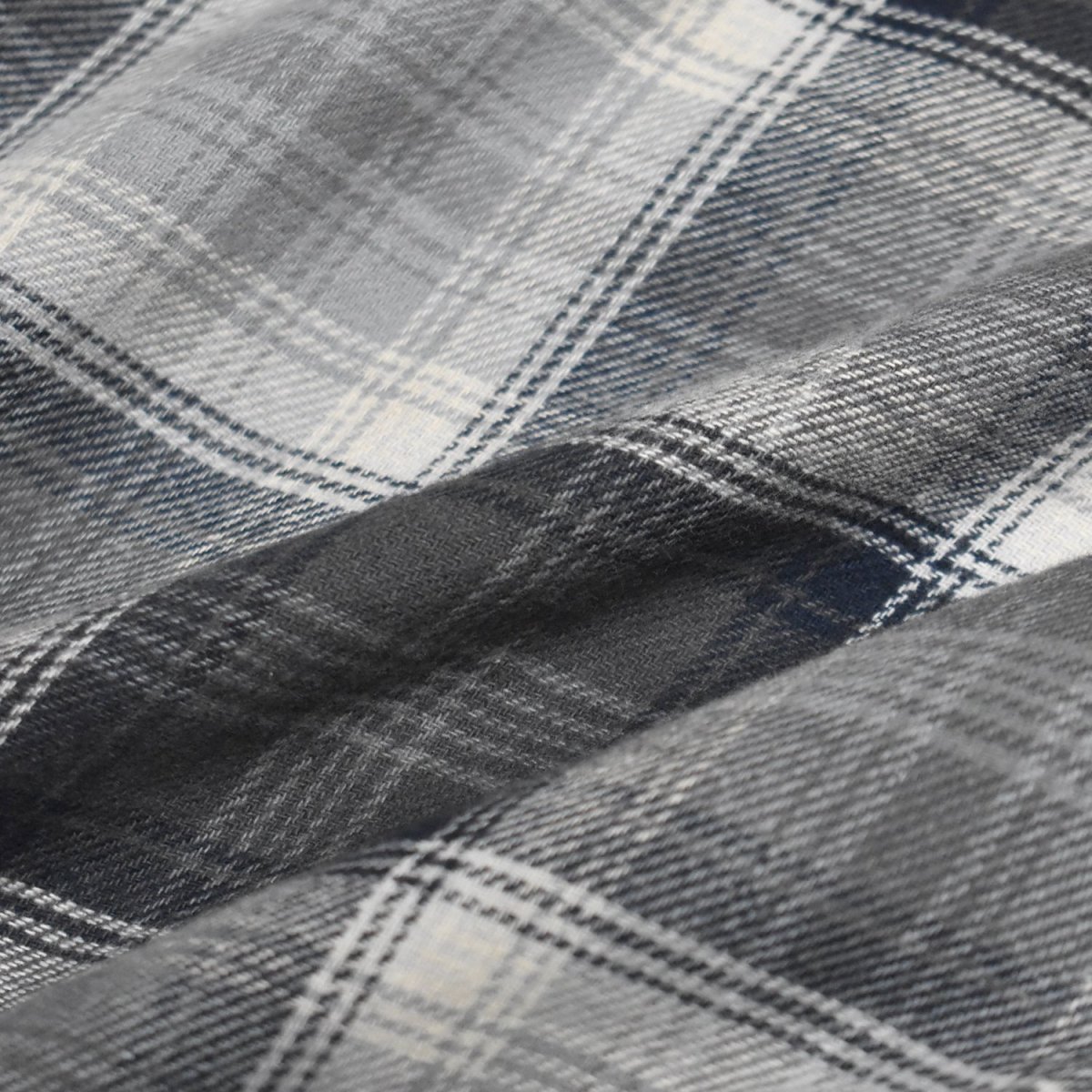 画像5: Old Navy Hooded Plaid Flannel Shirts - Grey Multi (5)