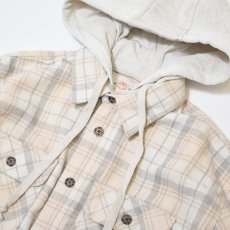 画像2: Free Planet Hooded Plaid Flannel Shirts - Natural Multi (2)