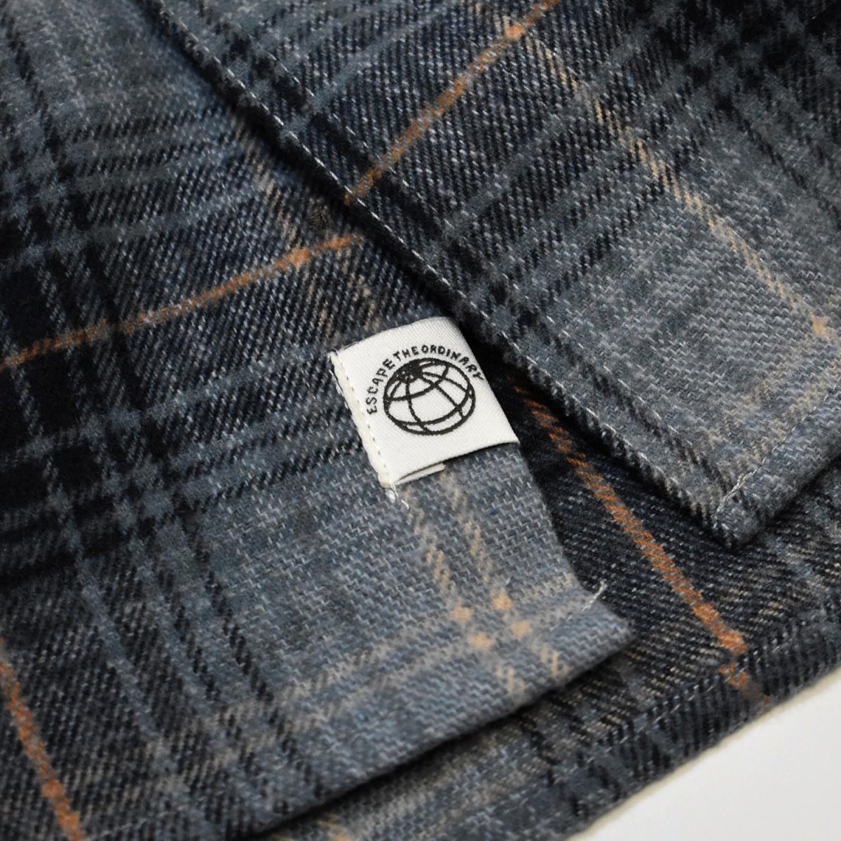 画像5: Free Planet Hooded Plaid Flannel Shirts - Blue Multi (5)