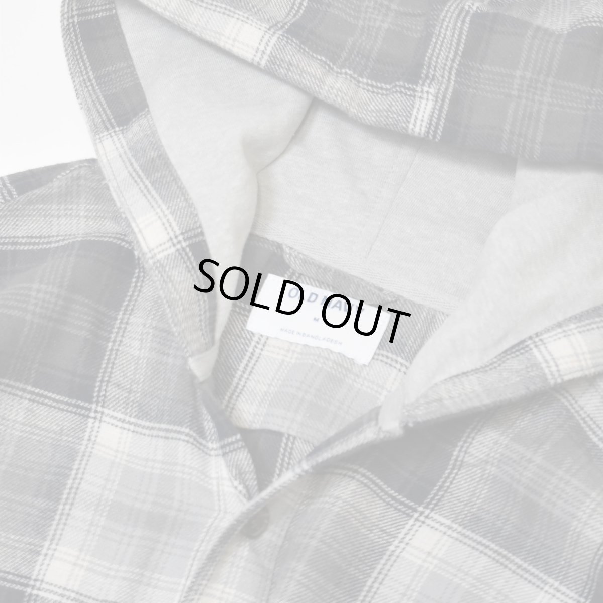 画像2: Old Navy Hooded Plaid Flannel Shirts - Grey Multi (2)