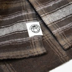 画像5: Free Planet Hooded Plaid Flannel Shirts - Brown Multi (5)